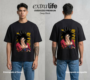 El Poder de las Esferas | Poder sin Limite #00799 - Playera Oversized Premium | Deep Black - Foto en modelo