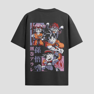 Playera urbana de anime y gaming ExtraLife MX, corte Standard Fit unisex ligero y transpirable en color Deep Black y Pure White, ropa de uso diario para gym y casual.