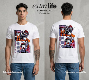 El Poder de las Esferas | La Robotita Traviesa #00804 - Playera Standard Fit | Pure White - Foto en modelo