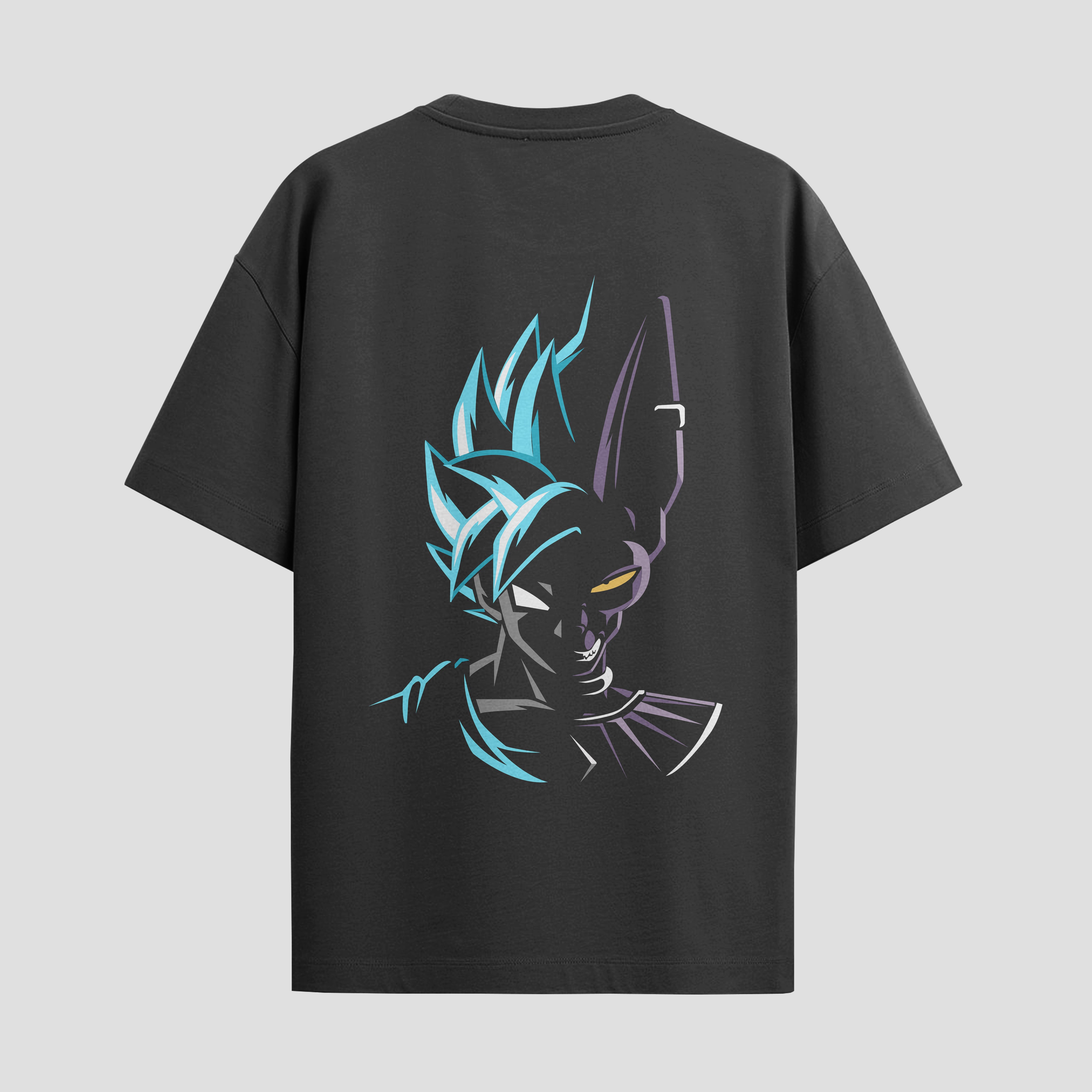 Playera urbana de anime y gaming ExtraLife MX, corte Standard Fit unisex ligero y transpirable en color Deep Black y Pure White, ropa de uso diario para gym y casual.