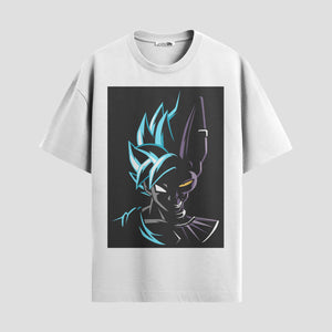 Playera urbana de anime y gaming ExtraLife MX, corte Standard Fit unisex ligero y transpirable en color Deep Black y Pure White, ropa de uso diario para gym y casual.