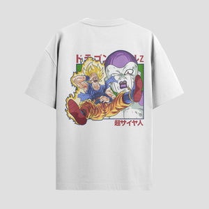 Playera urbana de anime y gaming ExtraLife MX, corte Standard Fit unisex ligero y transpirable en color Deep Black y Pure White, ropa de uso diario para gym y casual.
