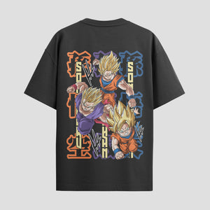 Playera urbana de anime y gaming ExtraLife MX, corte Standard Fit unisex ligero y transpirable en color Deep Black y Pure White, ropa de uso diario para gym y casual.