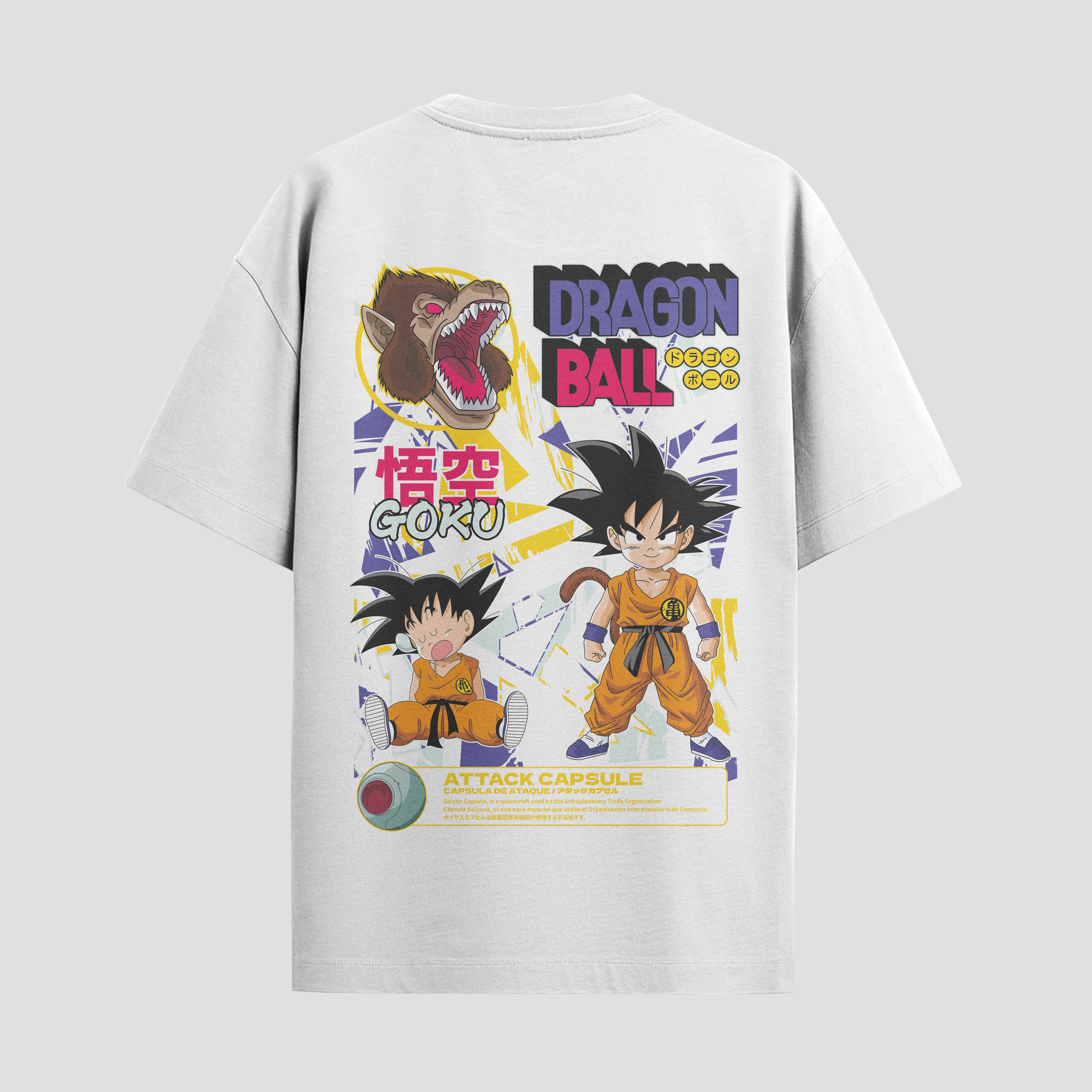 Playera urbana de anime y gaming ExtraLife MX, corte Standard Fit unisex ligero y transpirable en color Deep Black y Pure White, ropa de uso diario para gym y casual.