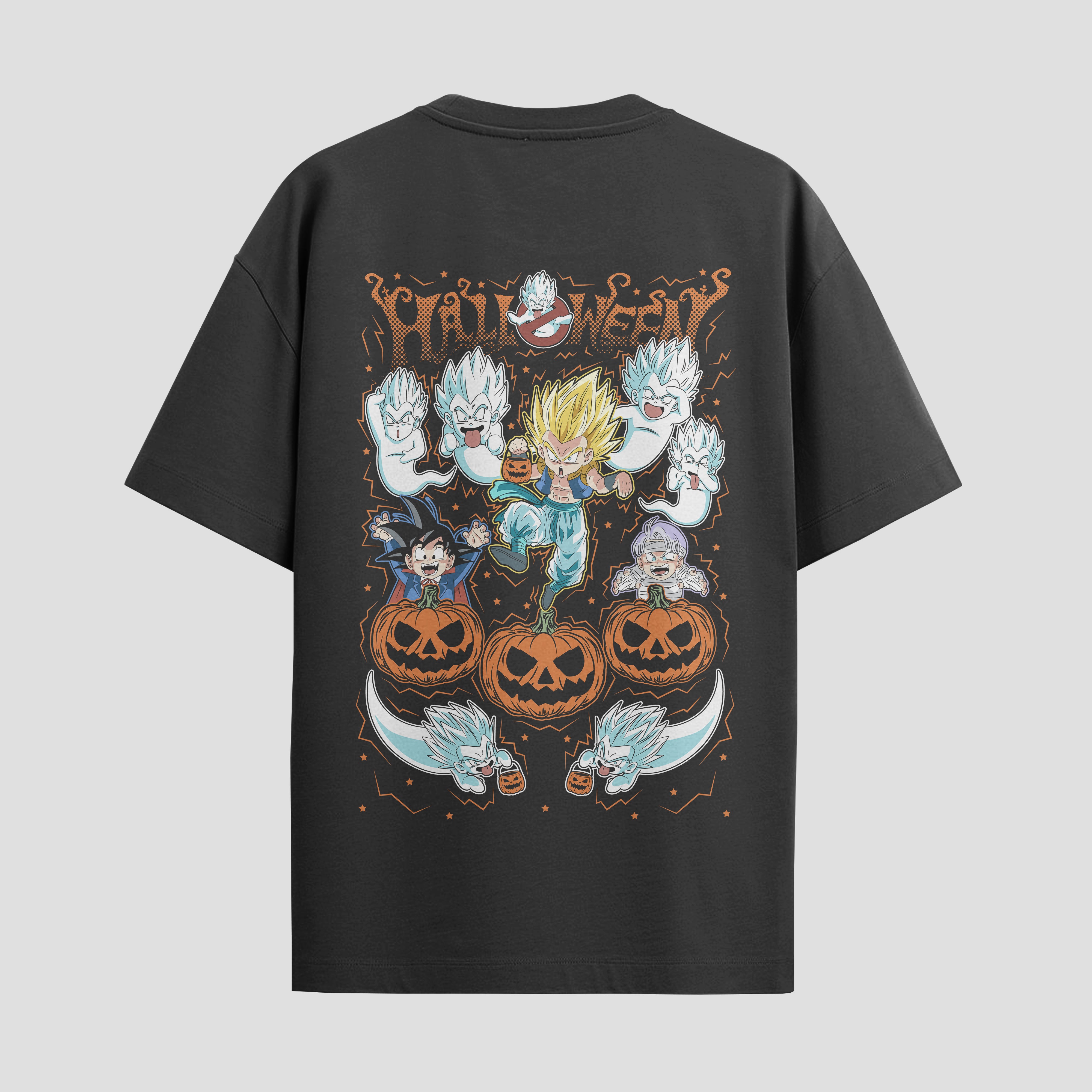 Playera urbana de anime y gaming ExtraLife MX, corte Standard Fit unisex ligero y transpirable en color Deep Black y Pure White, ropa de uso diario para gym y casual.