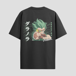 Playera urbana de anime y gaming ExtraLife MX, corte Standard Fit unisex ligero y transpirable en color Deep Black y Pure White, ropa de uso diario para gym y casual.