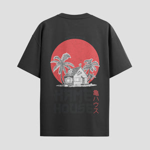Playera urbana de anime y gaming ExtraLife MX, corte Standard Fit unisex ligero y transpirable en color Deep Black y Pure White, ropa de uso diario para gym y casual.