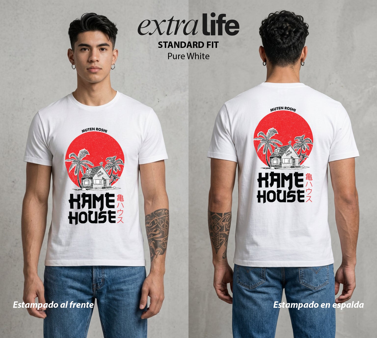 El Poder de las Esferas | La Casa de la Tortuga #00828 - Playera Standard Fit | Pure White - Foto en modelo