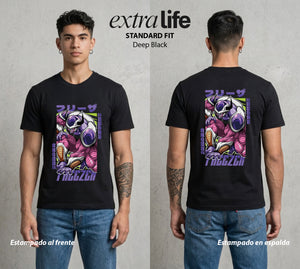 El Poder de las Esferas | El Rey del Frio #00832 - Playera Standard Fit | Deep Black - Foto en modelo