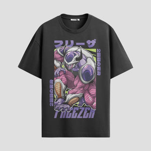 Playera urbana de anime y gaming ExtraLife MX, corte Standard Fit unisex ligero y transpirable en color Deep Black y Pure White, ropa de uso diario para gym y casual.