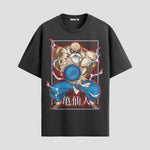 Playera urbana de anime y gaming ExtraLife MX, corte Standard Fit unisex ligero y transpirable en color Deep Black y Pure White, ropa de uso diario para gym y casual.