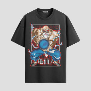 Playera urbana de anime y gaming ExtraLife MX, corte Standard Fit unisex ligero y transpirable en color Deep Black y Pure White, ropa de uso diario para gym y casual.