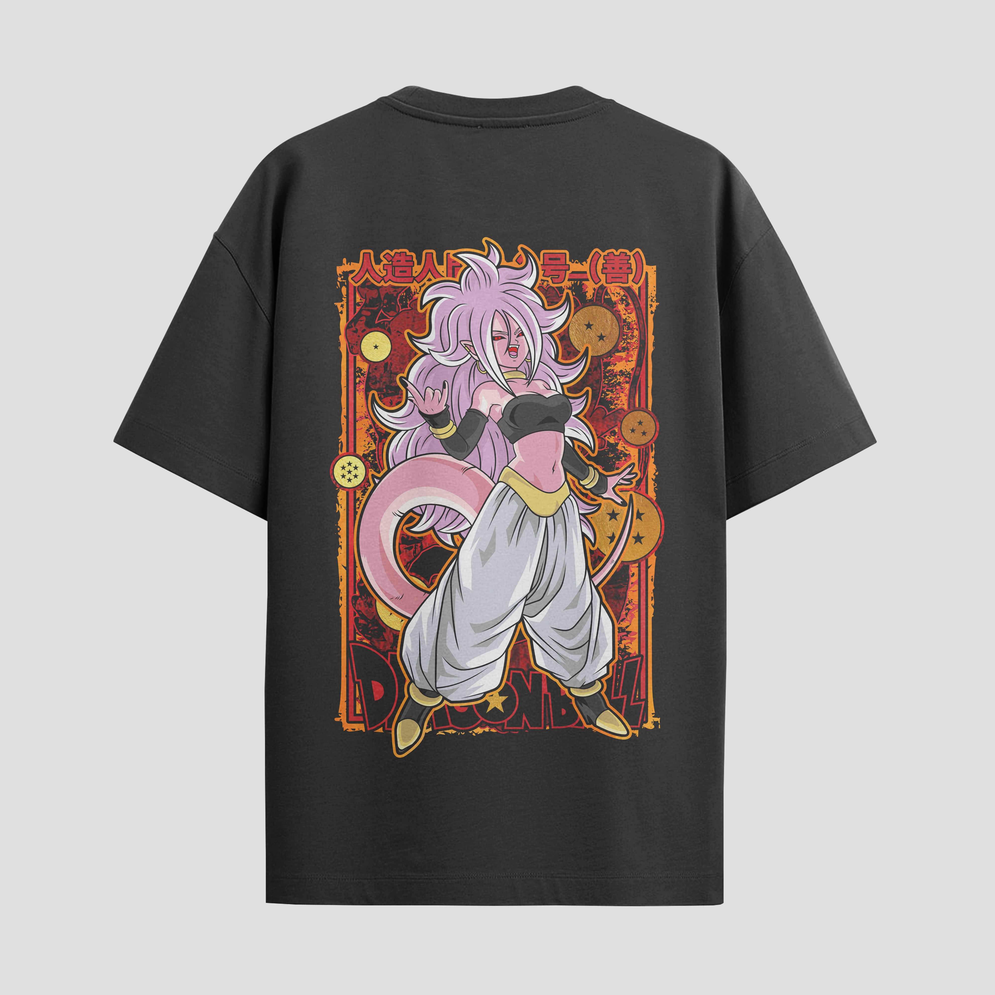 Playera urbana de anime y gaming ExtraLife MX, corte Standard Fit unisex ligero y transpirable en color Deep Black y Pure White, ropa de uso diario para gym y casual.