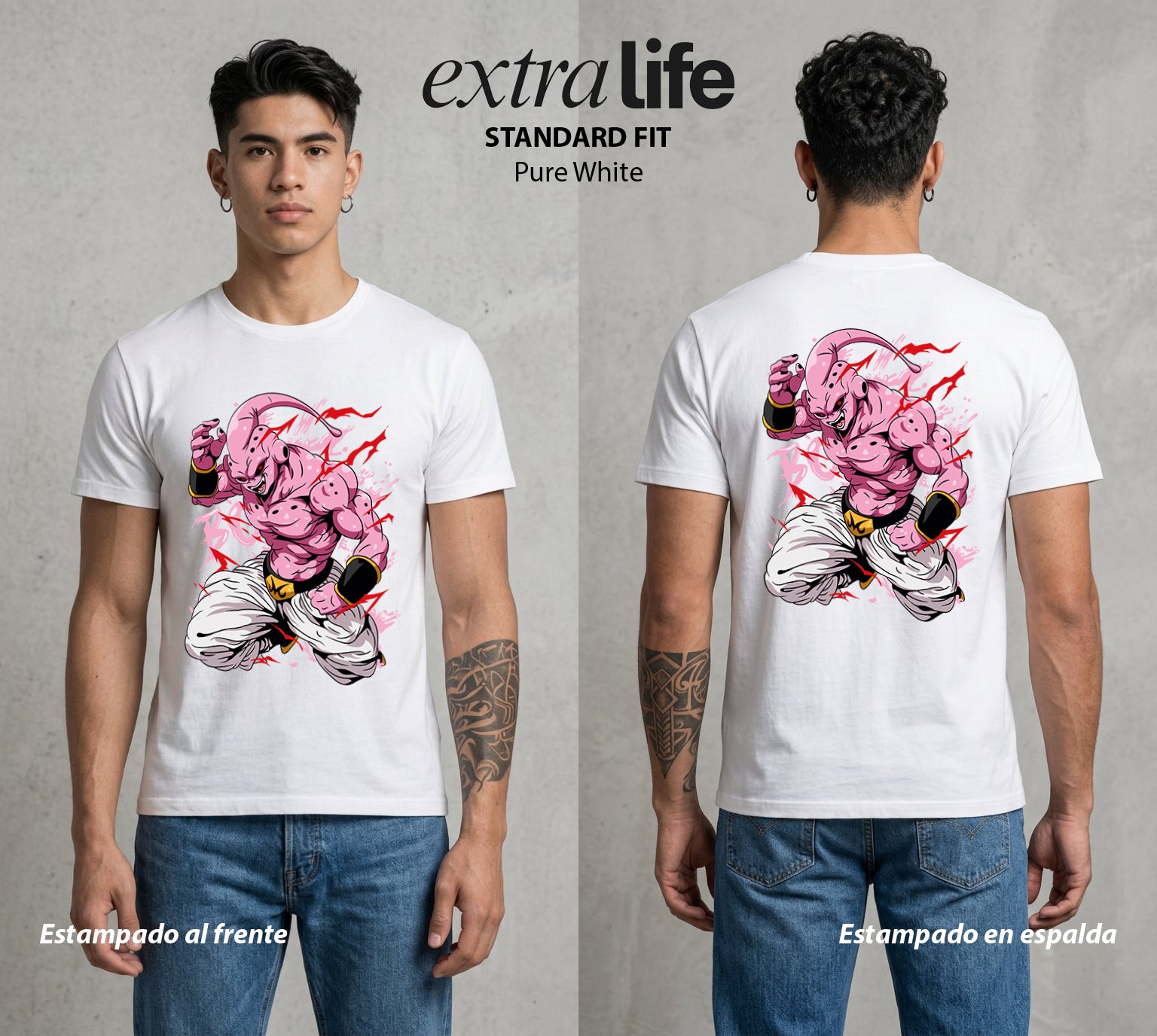 El Poder de las Esferas | El Ser Magico #00842 - Playera Standard Fit | Pure White - Foto en modelo