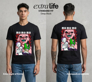 El Poder de las Esferas | La Perfeccion Genetica #00844 - Playera Standard Fit | Deep Black - Foto en modelo