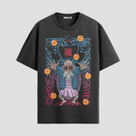 Playera urbana de anime y gaming ExtraLife MX, corte Standard Fit unisex ligero y transpirable en color Deep Black y Pure White, ropa de uso diario para gym y casual.