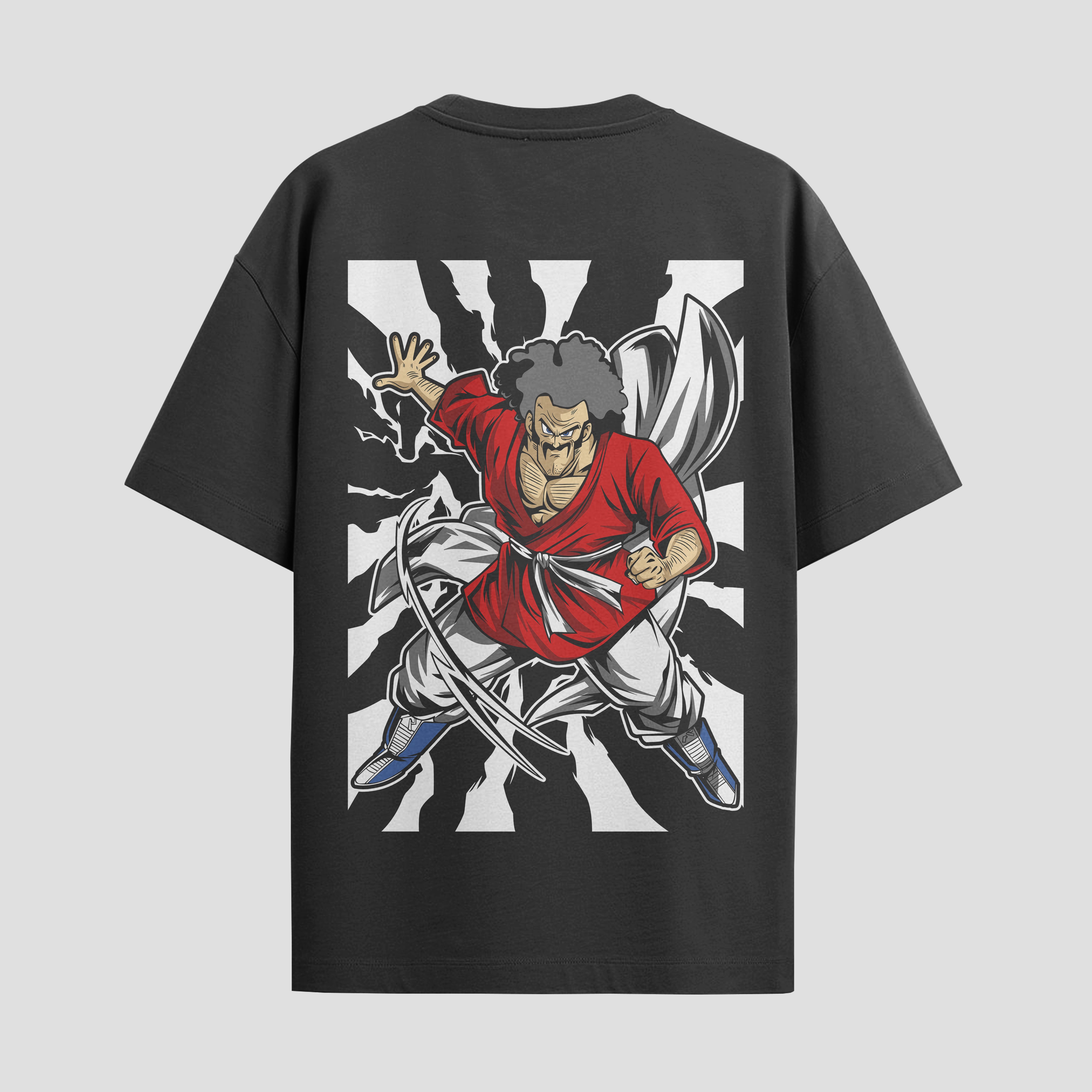 Playera urbana de anime y gaming ExtraLife MX, corte Standard Fit unisex ligero y transpirable en color Deep Black y Pure White, ropa de uso diario para gym y casual.