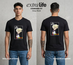 El Poder de las Esferas | La Guerrera Joven #00858 - Playera Standard Fit | Deep Black - Foto en modelo