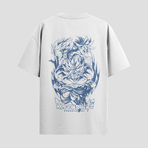 Playera urbana de anime y gaming ExtraLife MX, corte Standard Fit unisex ligero y transpirable en color Deep Black y Pure White, ropa de uso diario para gym y casual.