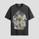 Playera urbana de anime y gaming ExtraLife MX, corte Standard Fit unisex ligero y transpirable en color Deep Black y Pure White, ropa de uso diario para gym y casual.