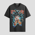 Playera urbana de anime y gaming ExtraLife MX, corte Standard Fit unisex ligero y transpirable en color Deep Black y Pure White, ropa de uso diario para gym y casual.