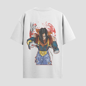 Playera urbana de anime y gaming ExtraLife MX, corte Standard Fit unisex ligero y transpirable en color Deep Black y Pure White, ropa de uso diario para gym y casual.