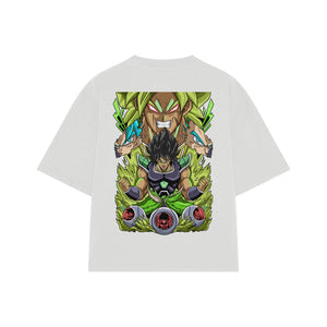 Playera streetwear premium de anime y gaming ExtraLife MX, corte oversized drop shoulder ligero y fresco en color Deep Black y Off-White, moda urbana mexicana de culto.