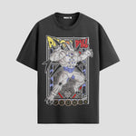 Playera urbana de anime y gaming ExtraLife MX, corte Standard Fit unisex ligero y transpirable en color Deep Black y Pure White, ropa de uso diario para gym y casual.