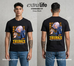 El Poder de las Esferas | Espada del Futuro #00895 - Playera Standard Fit | Deep Black - Foto en modelo