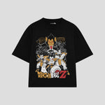 Playera streetwear premium de anime y gaming ExtraLife MX, corte oversized drop shoulder ligero y fresco en color Deep Black y Off-White, moda urbana mexicana de culto.