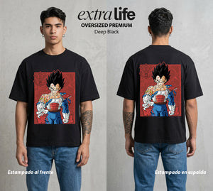 El Poder de las Esferas | Galick y Orgullo #00904 - Playera Oversized Premium | Deep Black - Foto en modelo