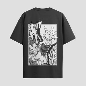 Playera urbana de anime y gaming ExtraLife MX, corte Standard Fit unisex ligero y transpirable en color Deep Black y Pure White, ropa de uso diario para gym y casual.