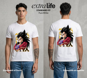 El Poder de las Esferas | El Principe Caido #00908 - Playera Standard Fit | Pure White - Foto en modelo