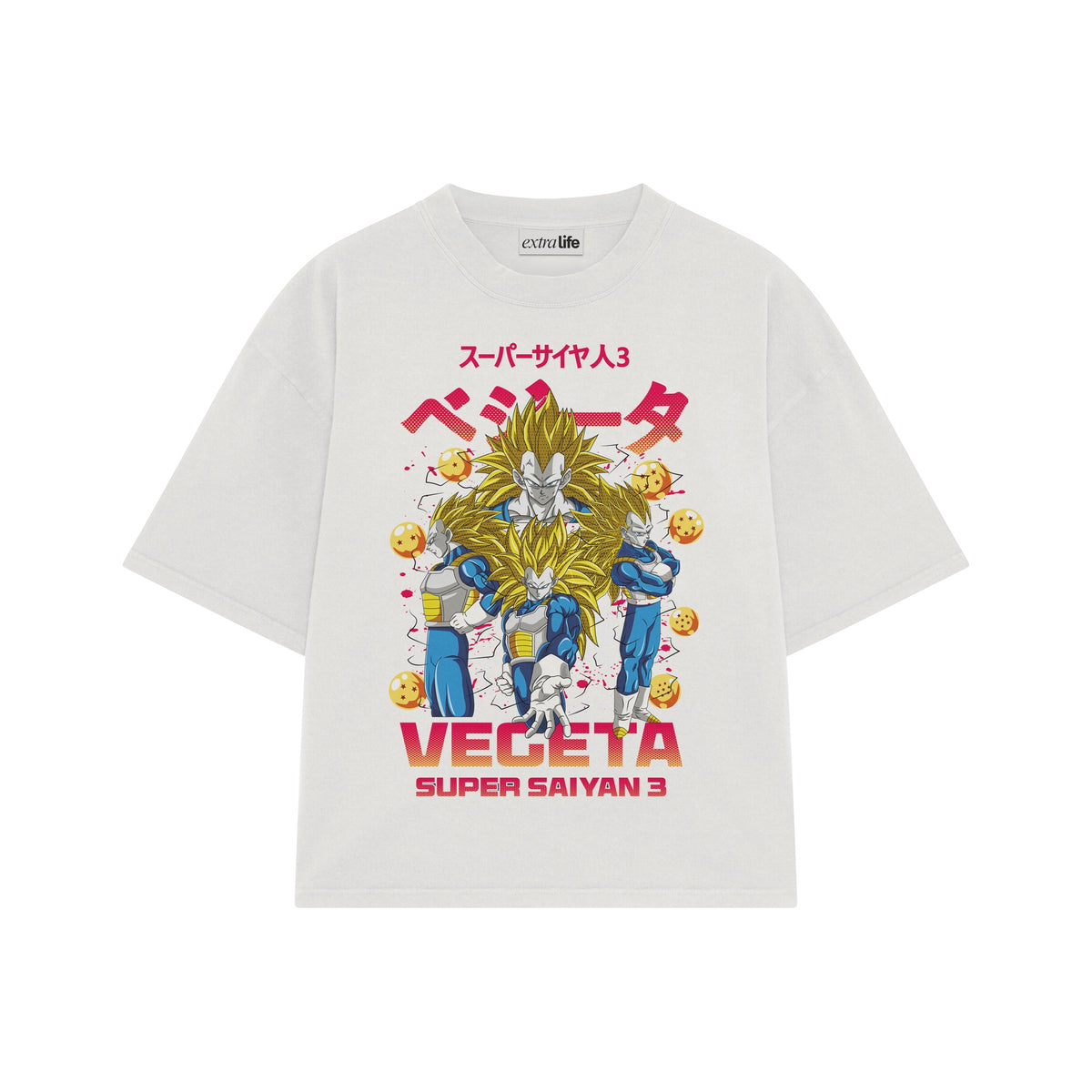 Playera streetwear premium de anime y gaming ExtraLife MX, corte oversized drop shoulder ligero y fresco en color Deep Black y Off-White, moda urbana mexicana de culto.