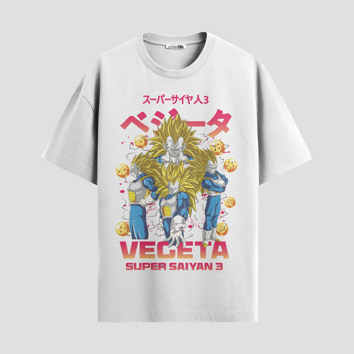 Playera urbana de anime y gaming ExtraLife MX, corte Classic Premium unisex ligero y transpirable en color Deep Black y Pure White, ropa de uso diario para gym y casual.