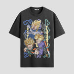 Playera urbana de anime y gaming ExtraLife MX, corte Standard Fit unisex ligero y transpirable en color Deep Black y Pure White, ropa de uso diario para gym y casual.