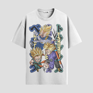 Playera urbana de anime y gaming ExtraLife MX, corte Standard Fit unisex ligero y transpirable en color Deep Black y Pure White, ropa de uso diario para gym y casual.