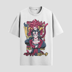 Playera urbana de anime y gaming ExtraLife MX, corte Standard Fit unisex ligero y transpirable en color Deep Black y Pure White, ropa de uso diario para gym y casual.
