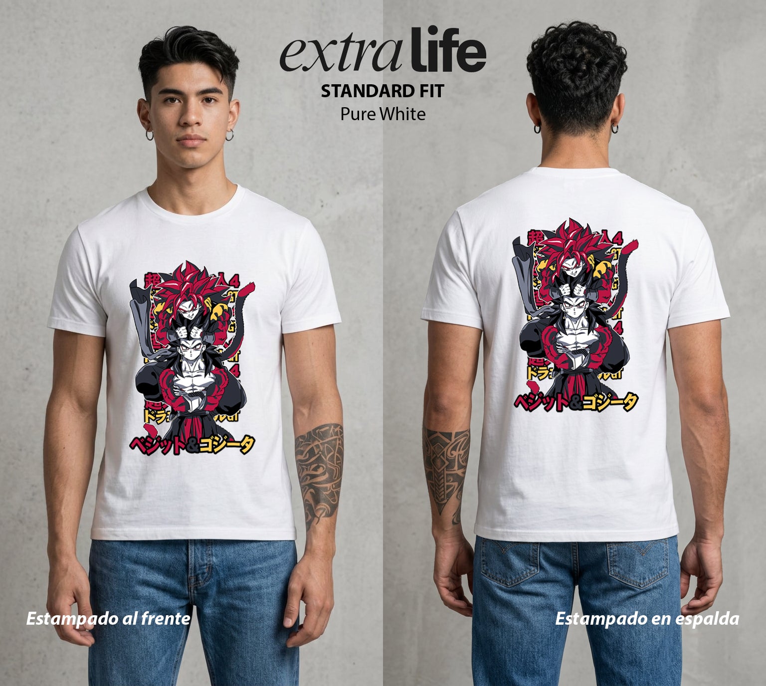 El Poder de las Esferas | Union de Rivales #00920 - Playera Standard Fit | Pure White - Foto en modelo