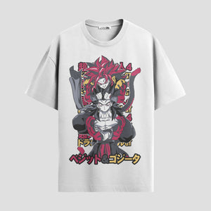 Playera urbana de anime y gaming ExtraLife MX, corte Standard Fit unisex ligero y transpirable en color Deep Black y Pure White, ropa de uso diario para gym y casual.