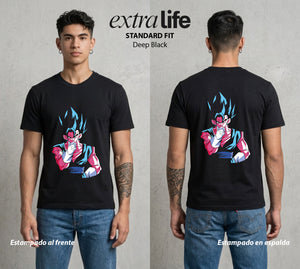El Poder de las Esferas | La Fusion Suprema #00921 - Playera Standard Fit | Deep Black - Foto en modelo
