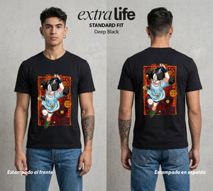 El Poder de las Esferas | La Hija del Campeon #00922 - Playera Standard Fit | Deep Black - Foto en modelo