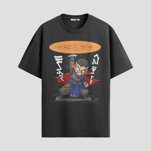 Playera urbana de anime y gaming ExtraLife MX, corte Standard Fit unisex ligero y transpirable en color Deep Black y Pure White, ropa de uso diario para gym y casual.