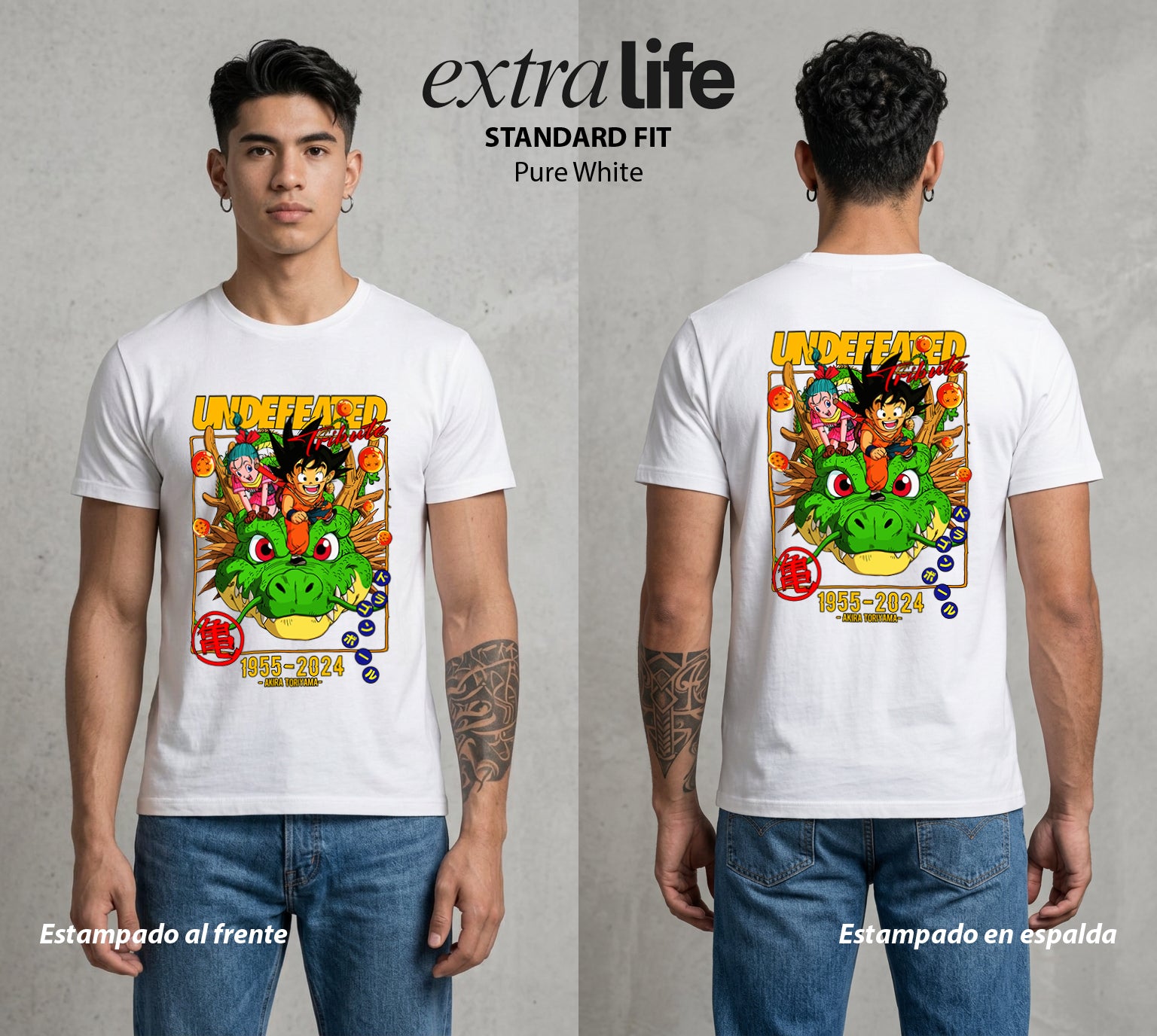 El Poder de las Esferas | Las Siete Esferas #00925 - Playera Standard Fit | Pure White - Foto en modelo