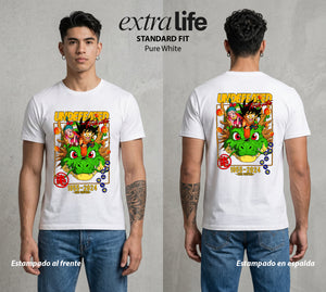 El Poder de las Esferas | Las Siete Esferas #00925 - Playera Standard Fit | Pure White - Foto en modelo