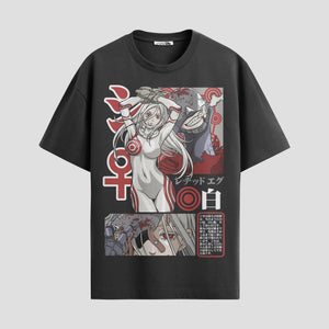 Playera urbana de anime y gaming ExtraLife MX, corte Standard Fit unisex ligero y transpirable en color Deep Black y Pure White, ropa de uso diario para gym y casual.