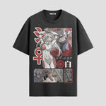 Playera urbana de anime y gaming ExtraLife MX, corte Standard Fit unisex ligero y transpirable en color Deep Black y Pure White, ropa de uso diario para gym y casual.