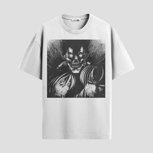 Playera urbana de anime y gaming ExtraLife MX, corte Classic Premium unisex ligero y transpirable en color Deep Black y Pure White, ropa de uso diario para gym y casual.