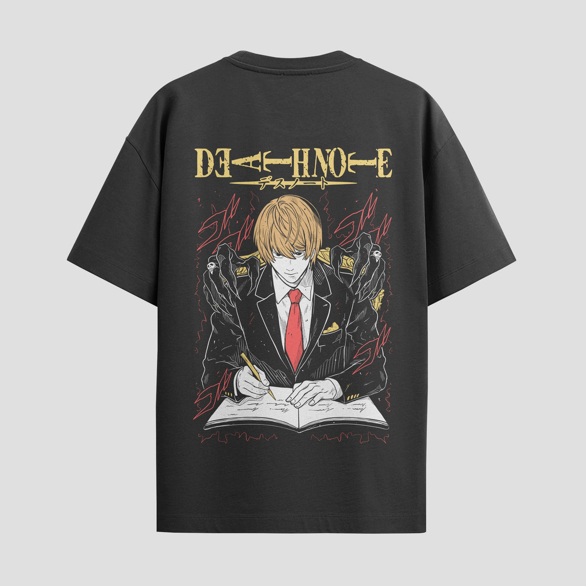 Playera urbana de anime y gaming ExtraLife MX, corte Classic Premium unisex ligero y transpirable en color Deep Black y Pure White, ropa de uso diario para gym y casual.