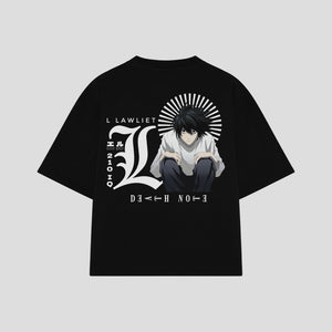 Playera streetwear premium de anime y gaming ExtraLife MX, corte oversized drop shoulder ligero y fresco en color Deep Black y Off-White, moda urbana mexicana de culto.